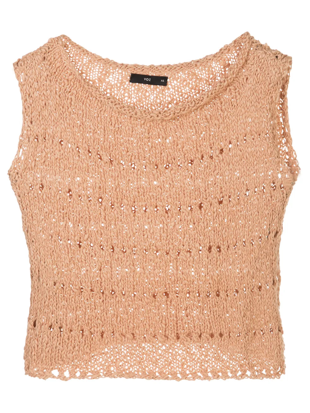 Open Knit Crop Top