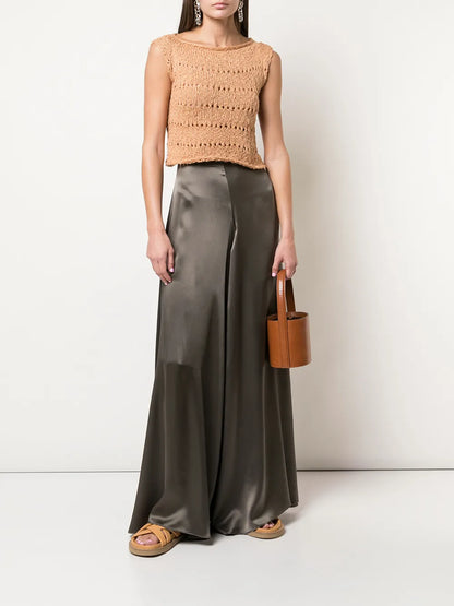 Open Knit Crop Top