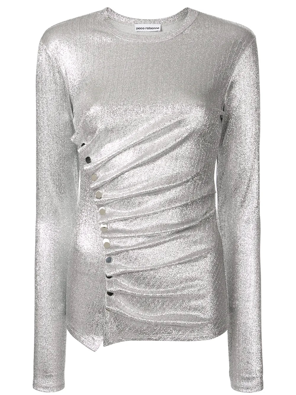 Draped Button Blouse