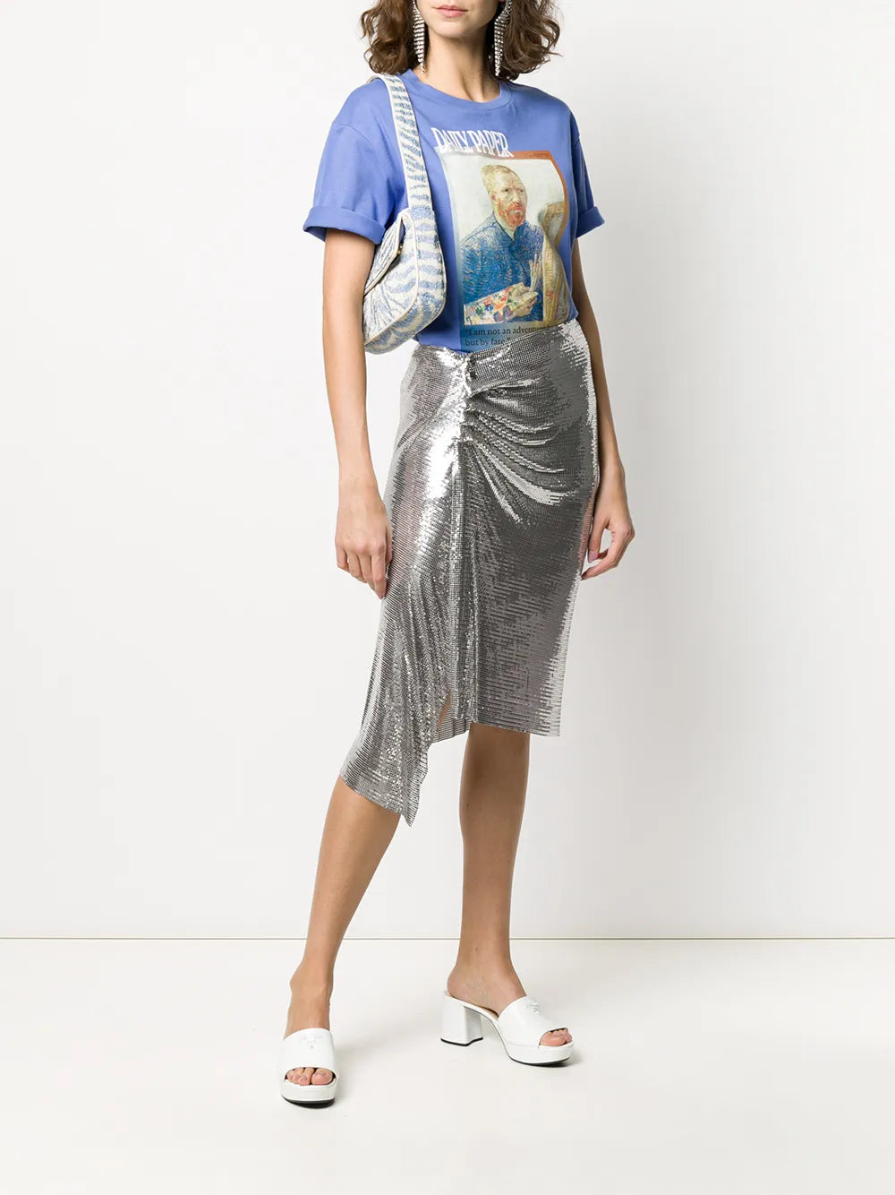Chainmail Ruched Skirt