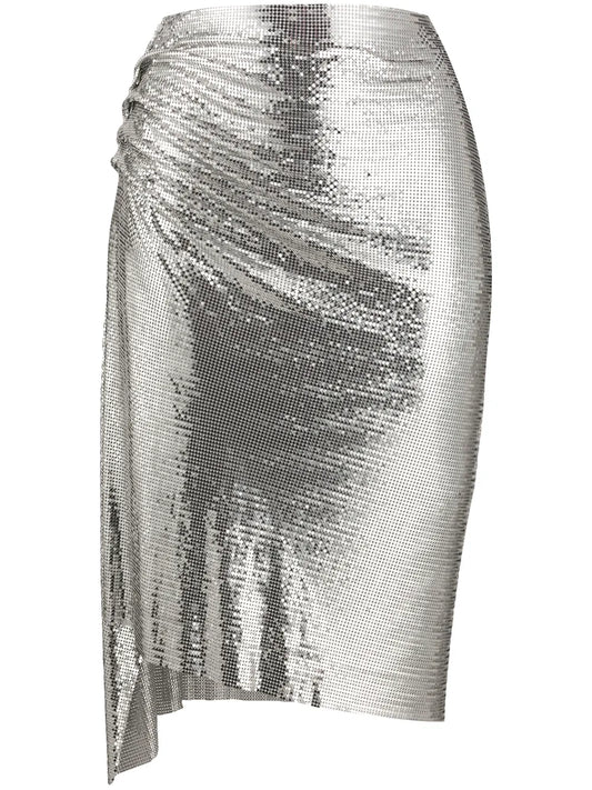 Chainmail Ruched Skirt