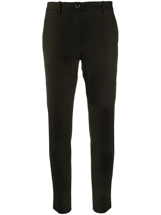 Cropped Slim Fit Trousers