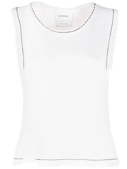 Sleeveless Fringed Tank Top