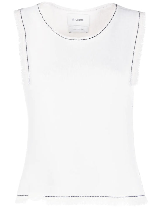 Sleeveless Fringed Tank Top