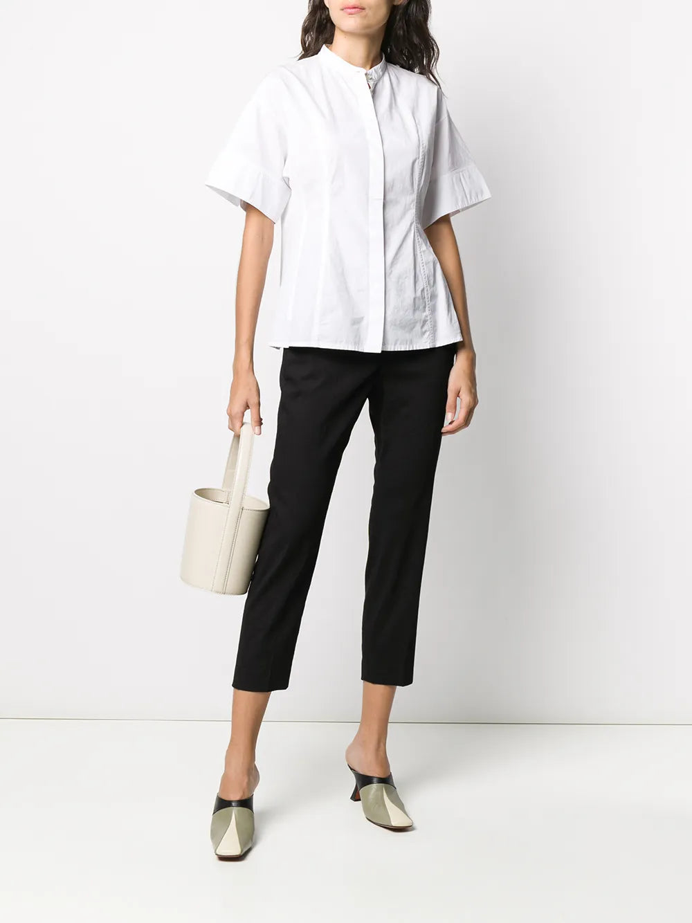 Cropped Tailored Trousers