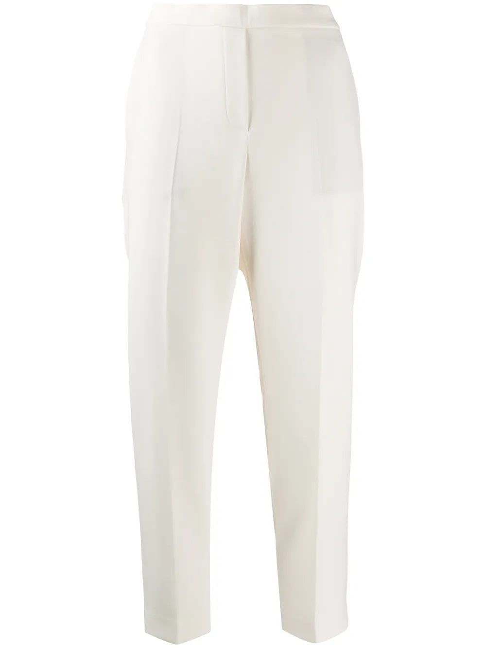 Straight-Leg Cropped Trousers