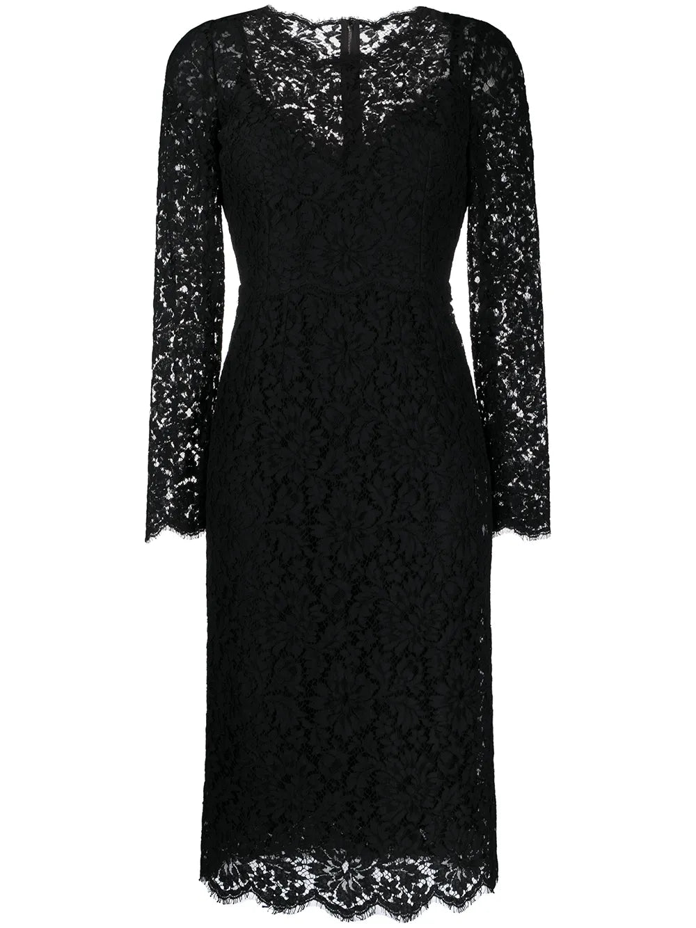 Cordonetto-Lace Midi Dress