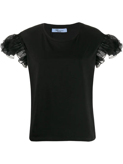 Frill Sleeve T-Shirt