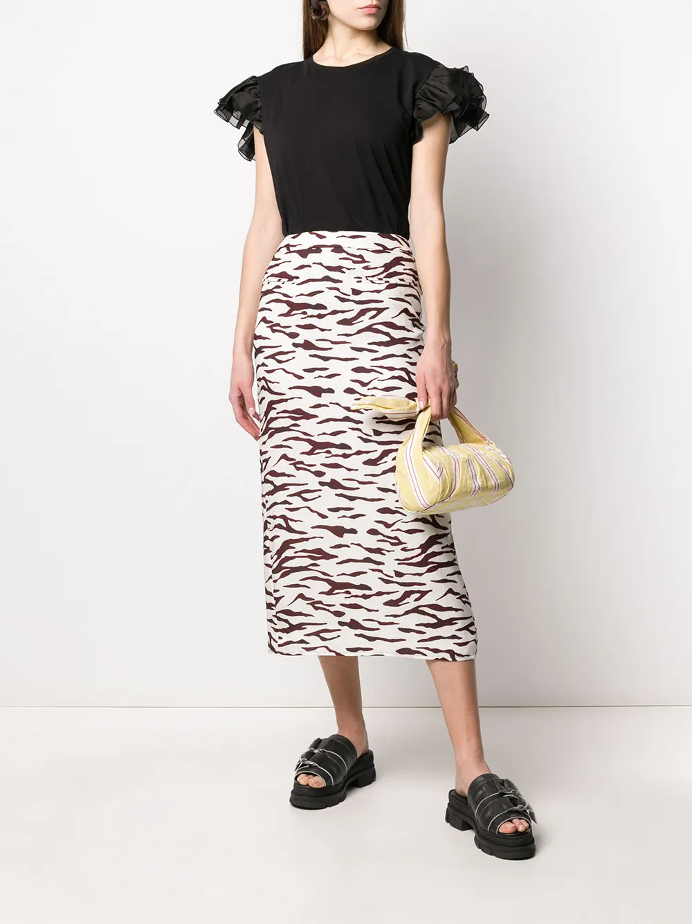 Frill Sleeve T-Shirt