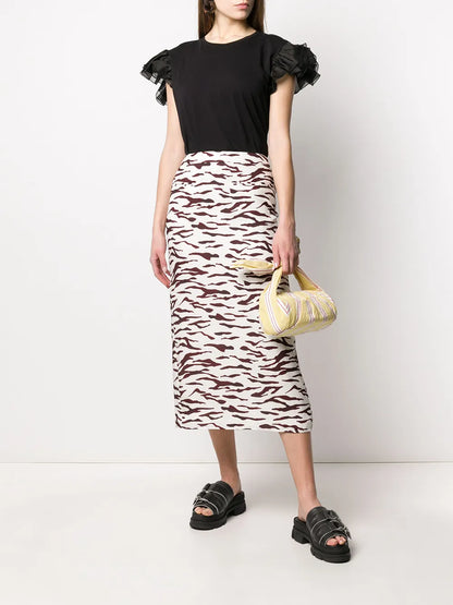 Frill Sleeve T-Shirt
