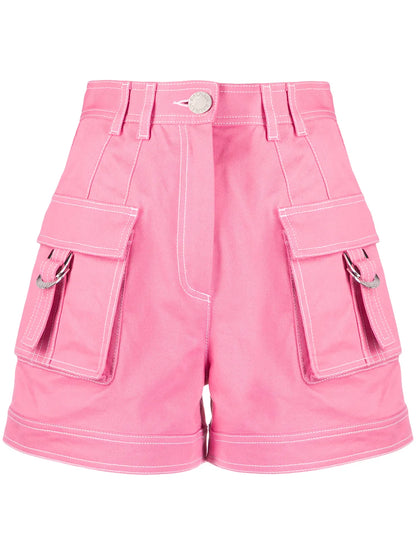 High-Waisted Cargo Shorts