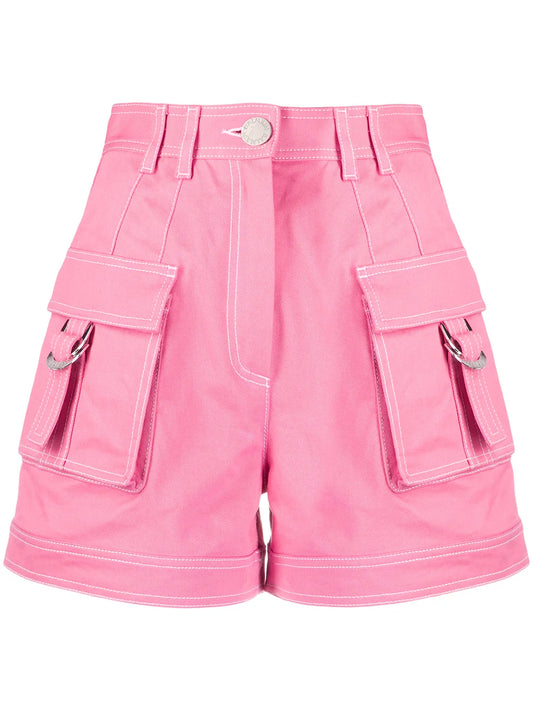 High-Waisted Cargo Shorts