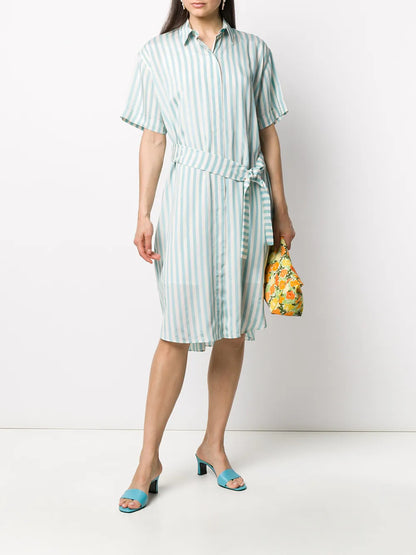 Striped Shirt Dress