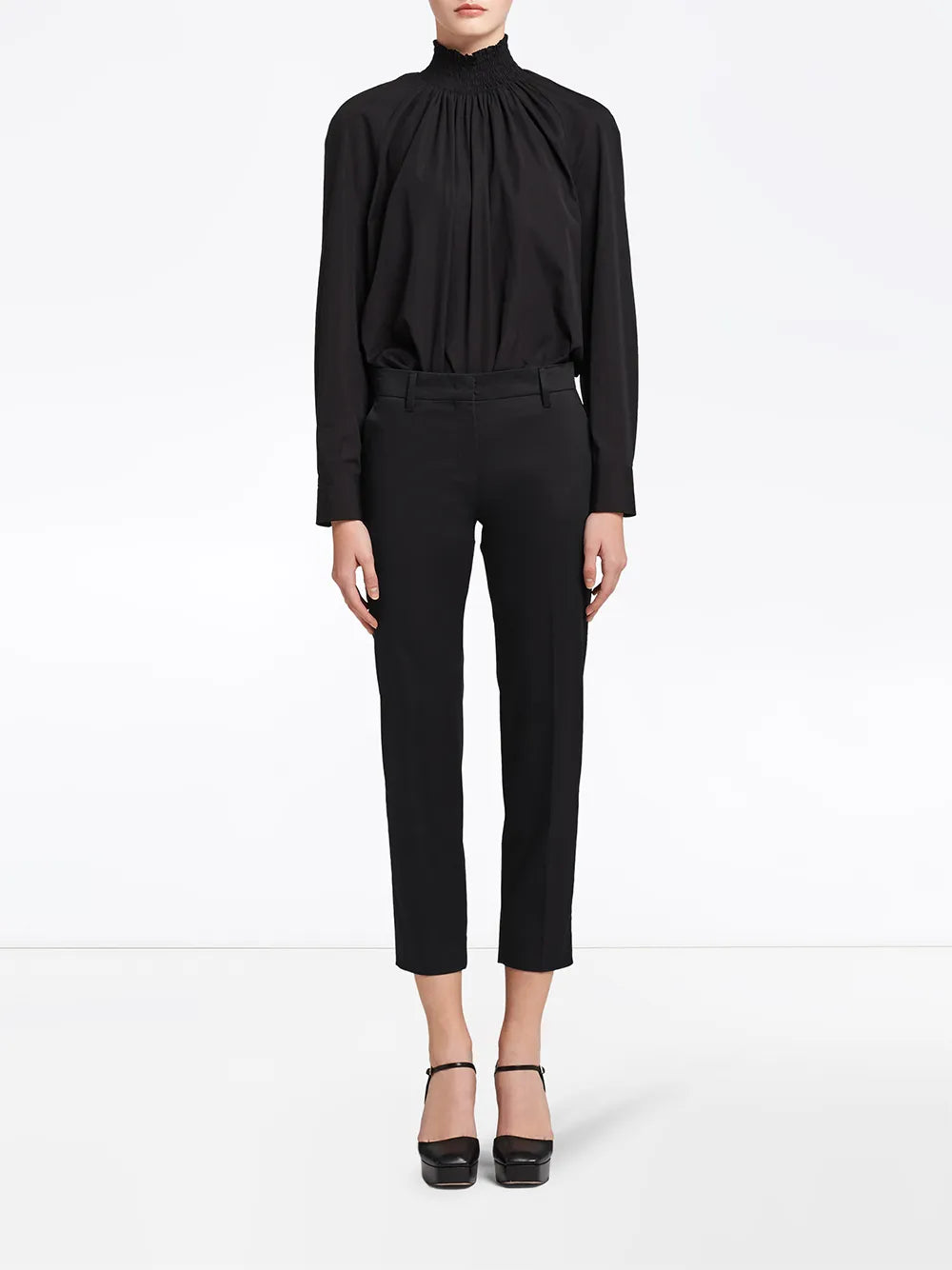 Cropped Tailored Trousers