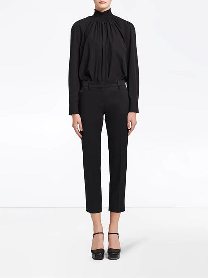 Cropped Tailored Trousers