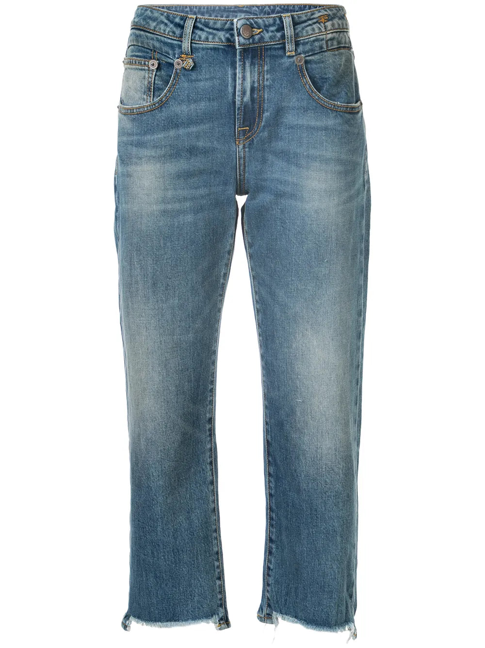 Cropped Straight-Leg Jeans