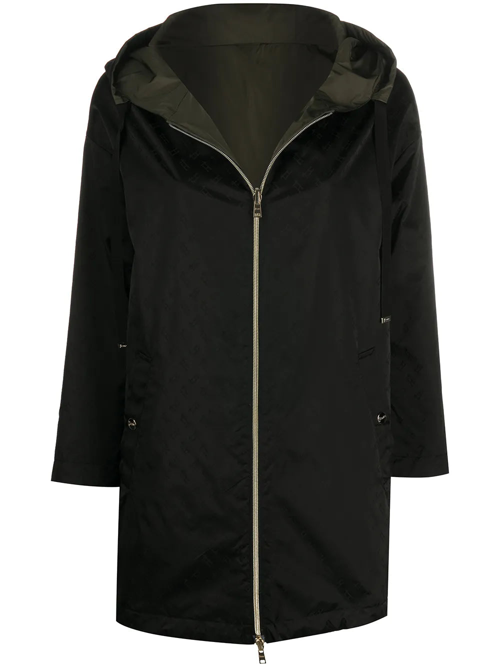 Jacquard Hooded Coat