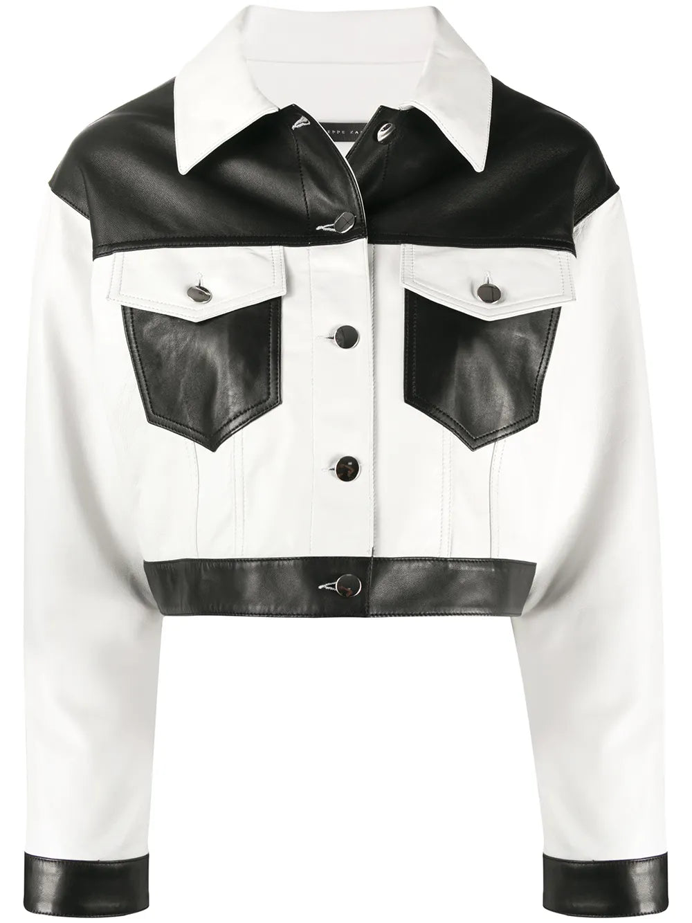 Cropped Colour Block Jacket