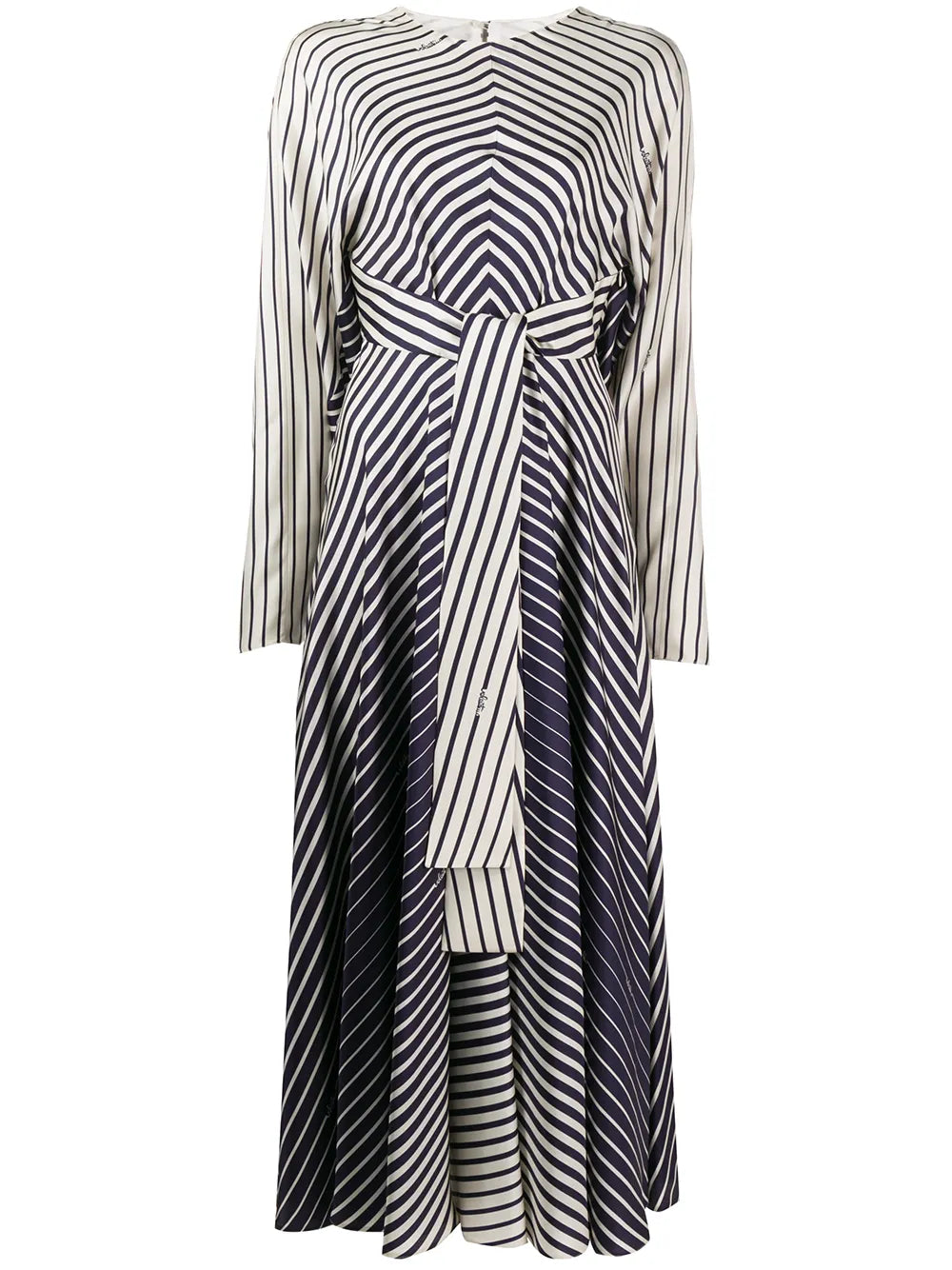 Stripe Tie-Waist Maxi Dress
