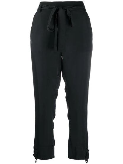 Cropped Straight-Leg Trousers