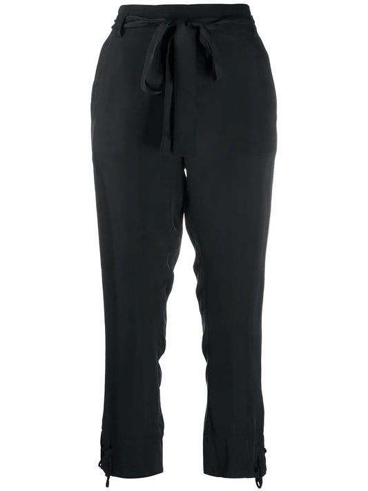 Cropped Straight-Leg Trousers