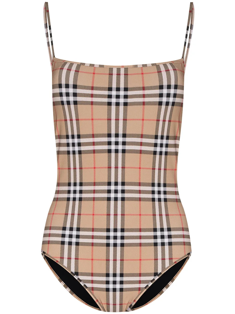 Vintage Check Pattern Swimsuit
