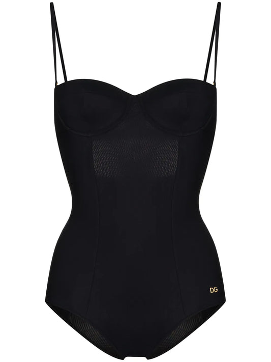 Logo-Tag Balconette Swimsuit