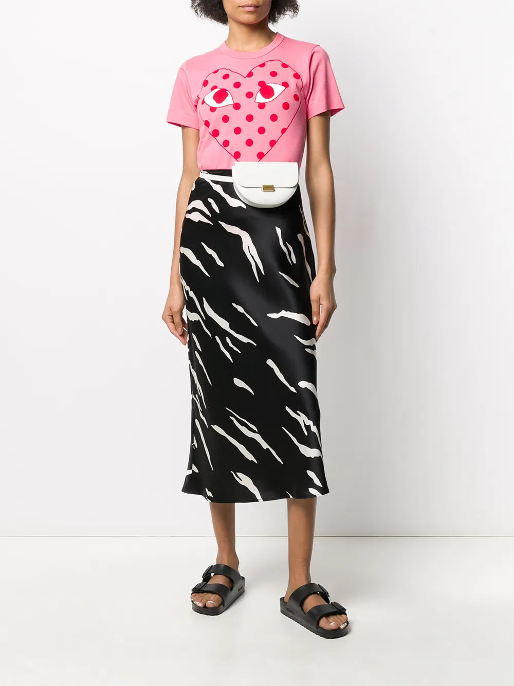Polk-Dot Heat Print T-Shirt
