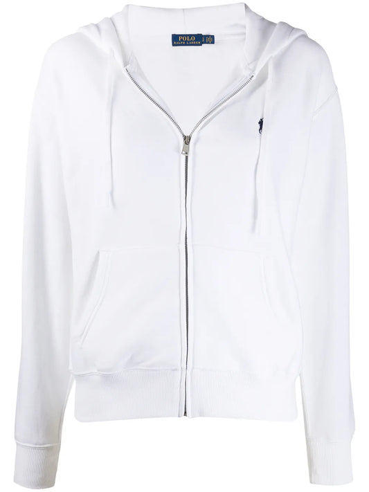 Logo-Embroidered Zipped Hoodie