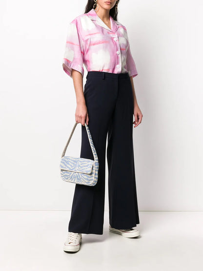 High-Rise Wide-Leg Trousers