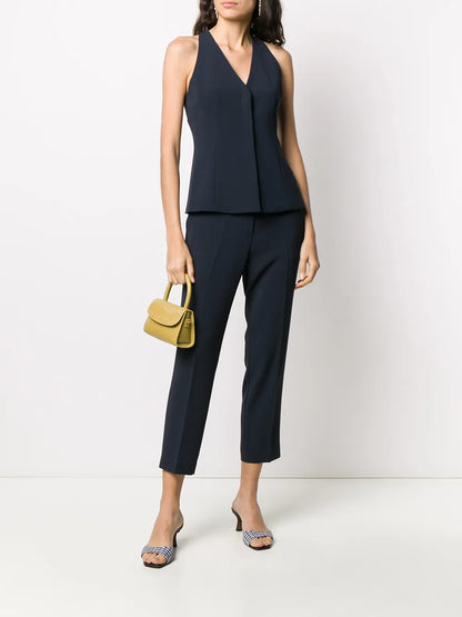 Cropped Tapered Trousers