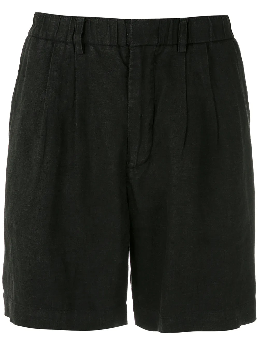 Pleated Linen Shorts