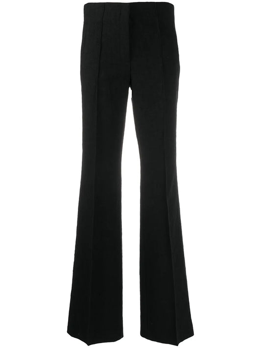 Textured Pleated Trousers
