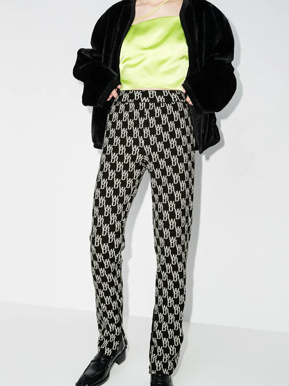 Monogram Knitted Trousers