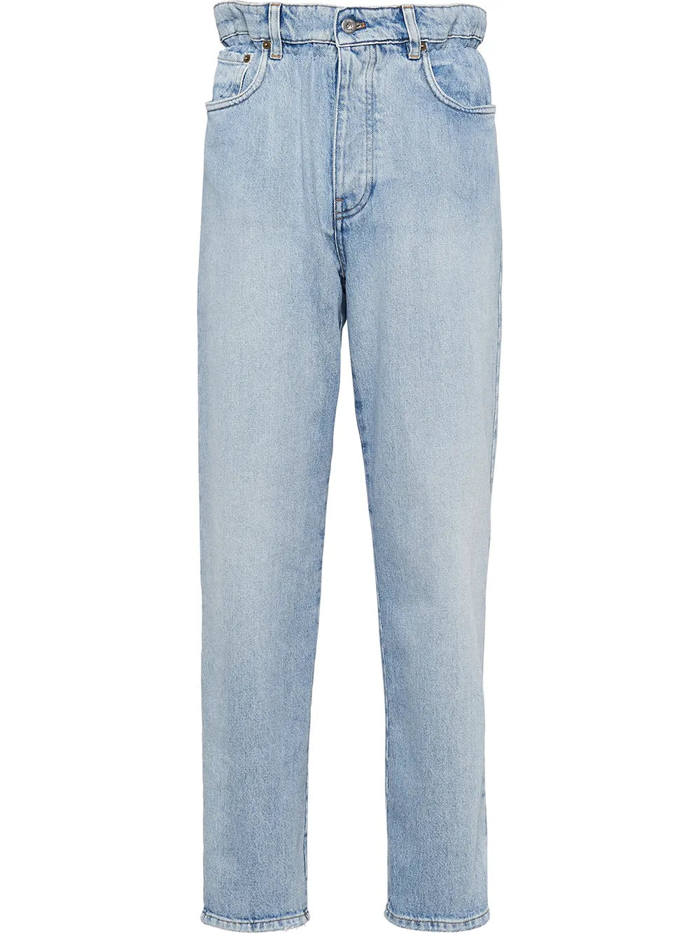High-Waisted Straight-Leg Jeans