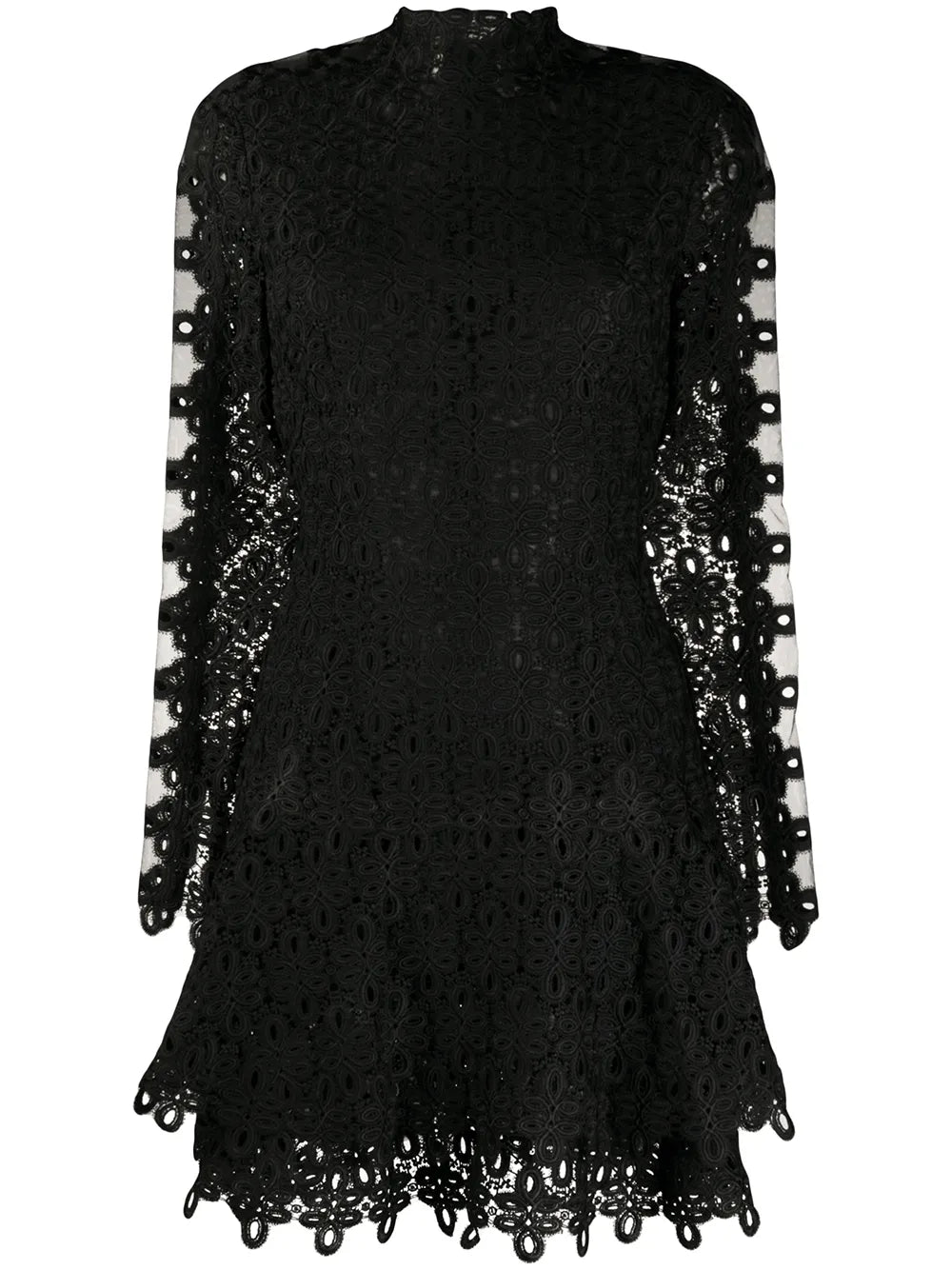 Lace Embroidered Mini Dress