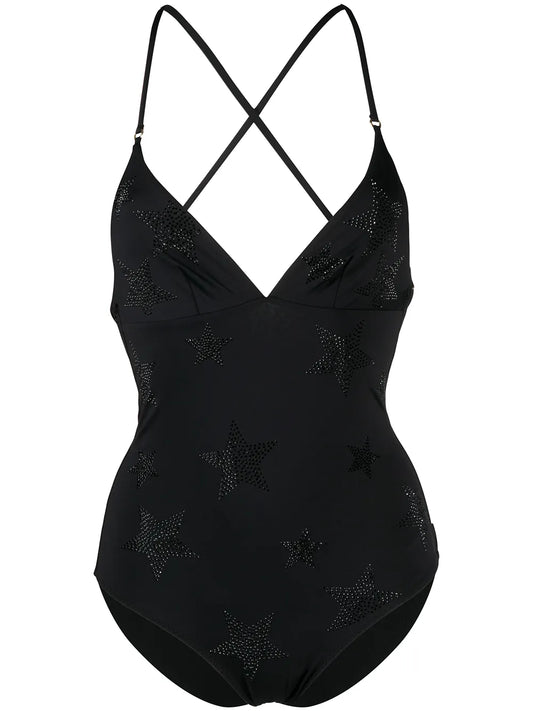 Crystal-Star Strappy-Back Swimsuit