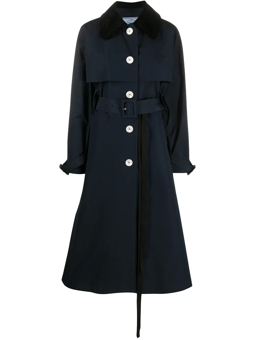 Single-Breasted Belted Trench Coat