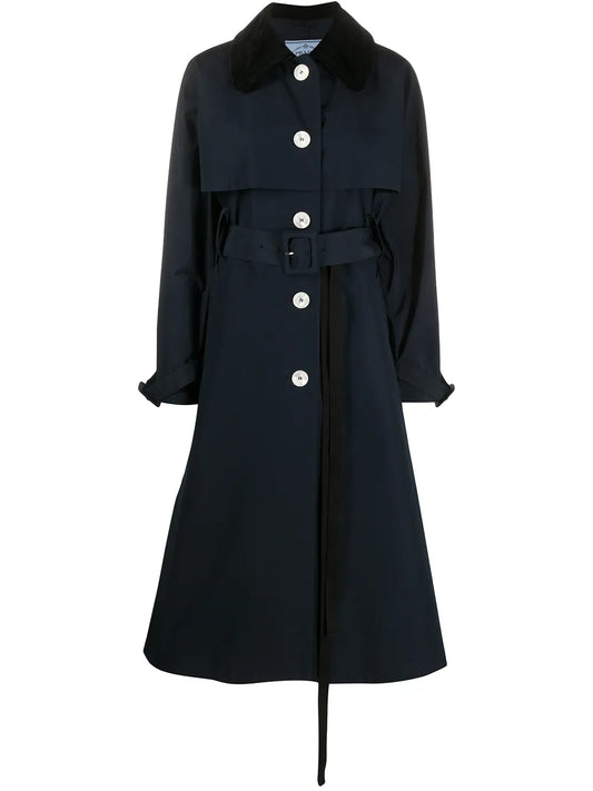 Single-Breasted Belted Trench Coat