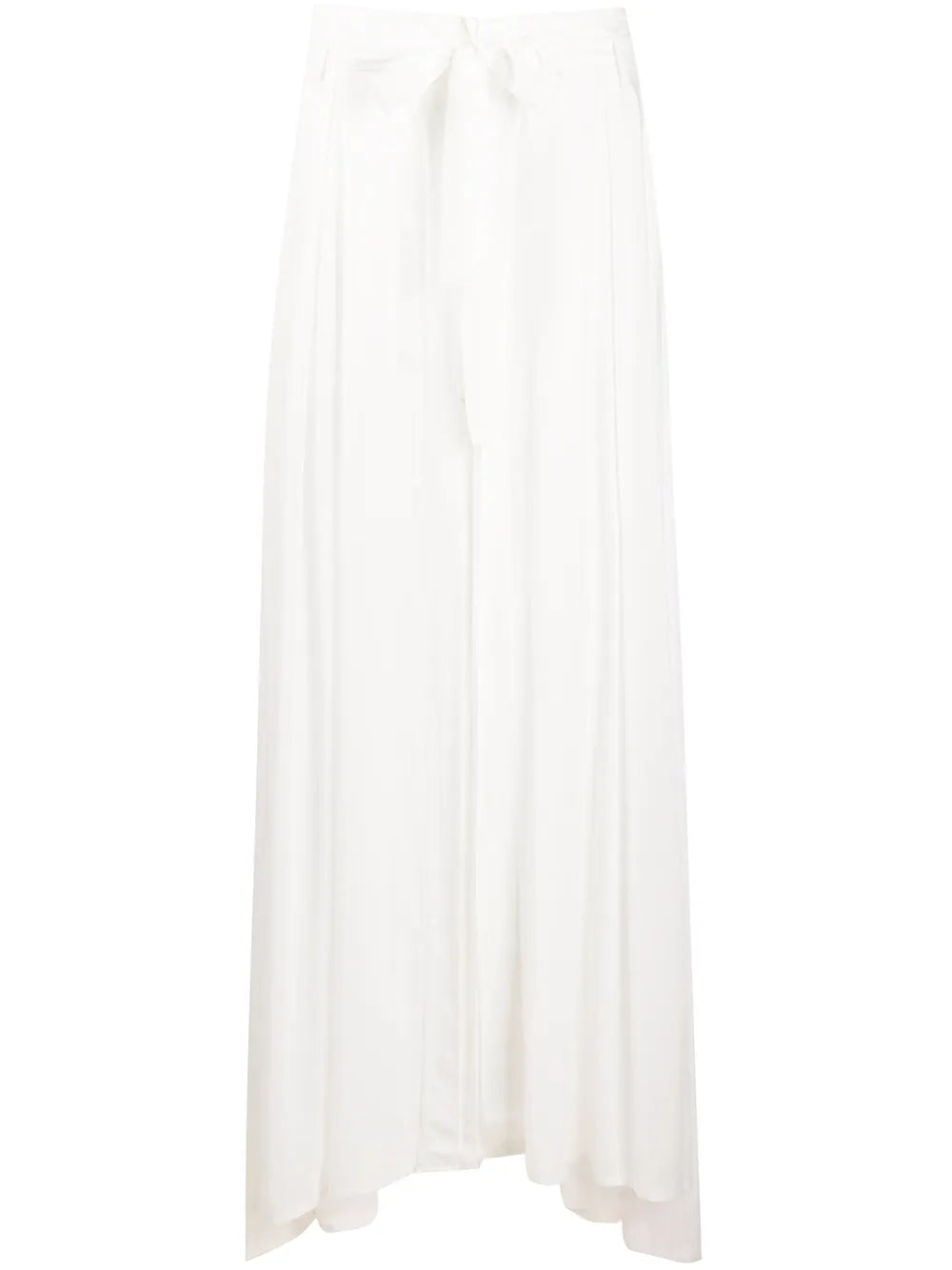 Tie-Waist Pleated Skirt
