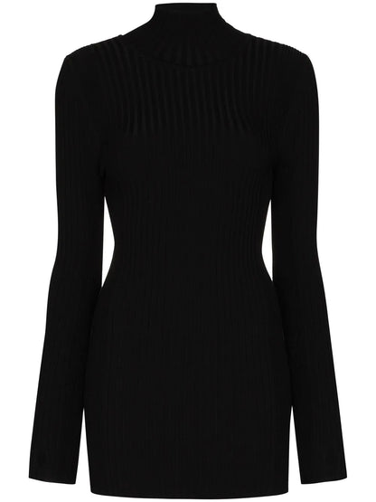 Ribbed Roll-Neck Jumper