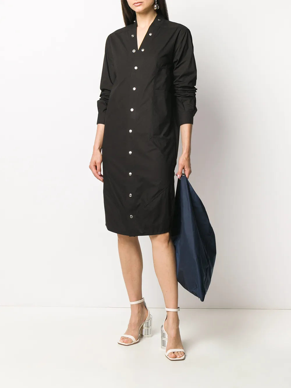 Press-Stud Shirt Dress
