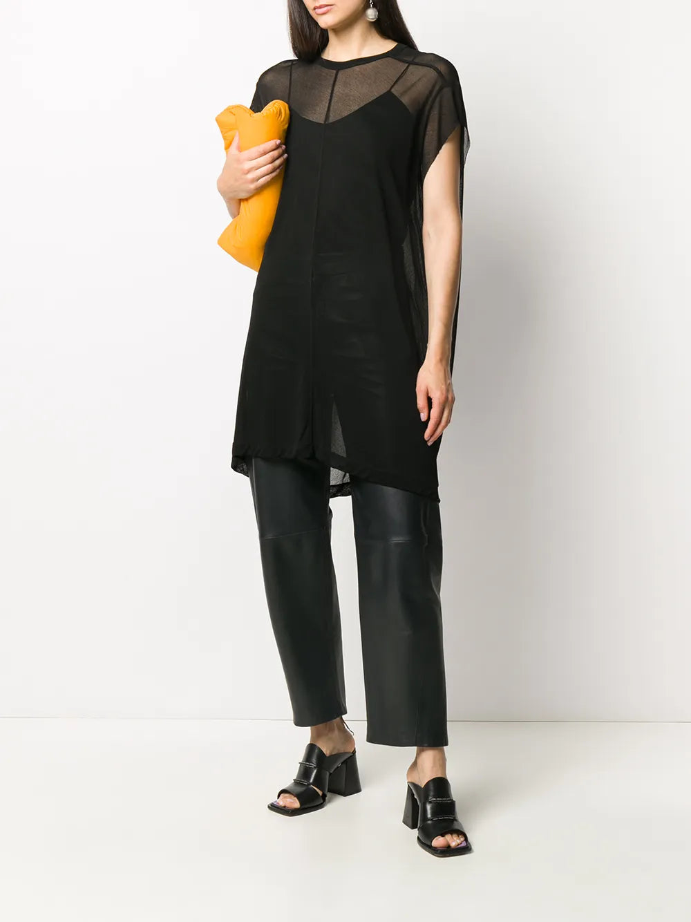 Sheer Longline T-Shirt