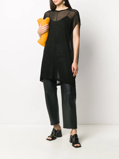 Sheer Longline T-Shirt