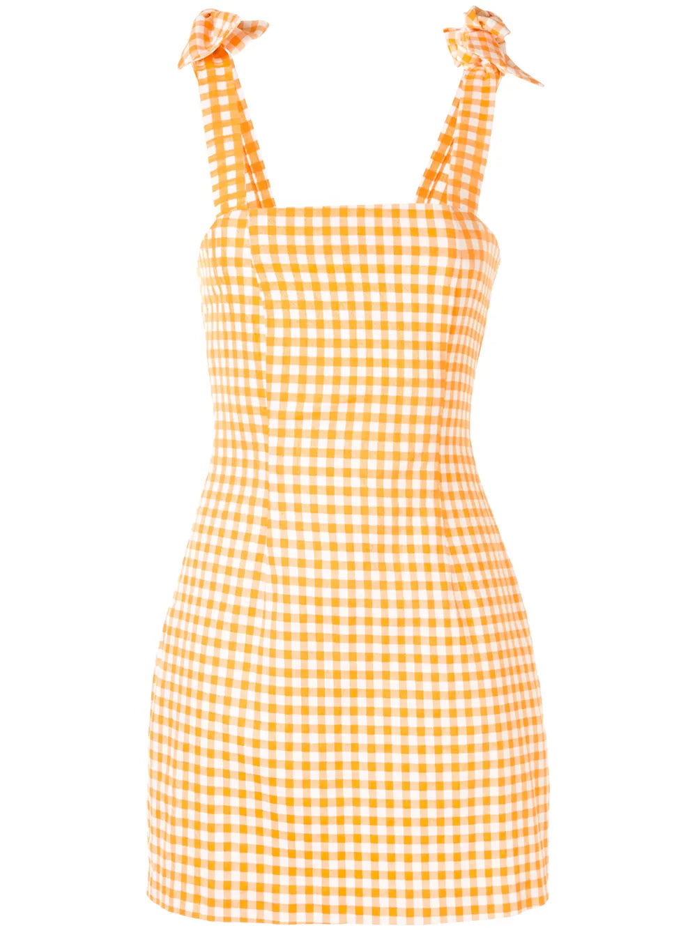 Gingham Bow Mini Dress