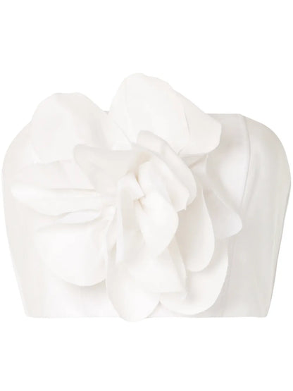 Floral Appliqué Crop Top