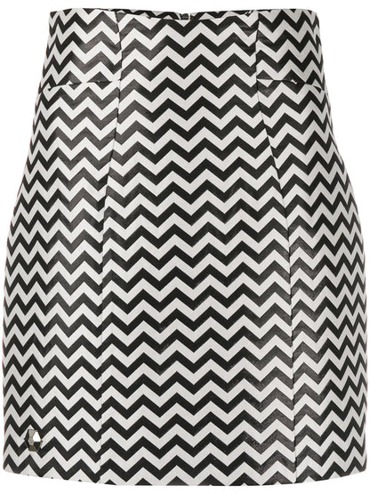 Chevron Mini Skirt