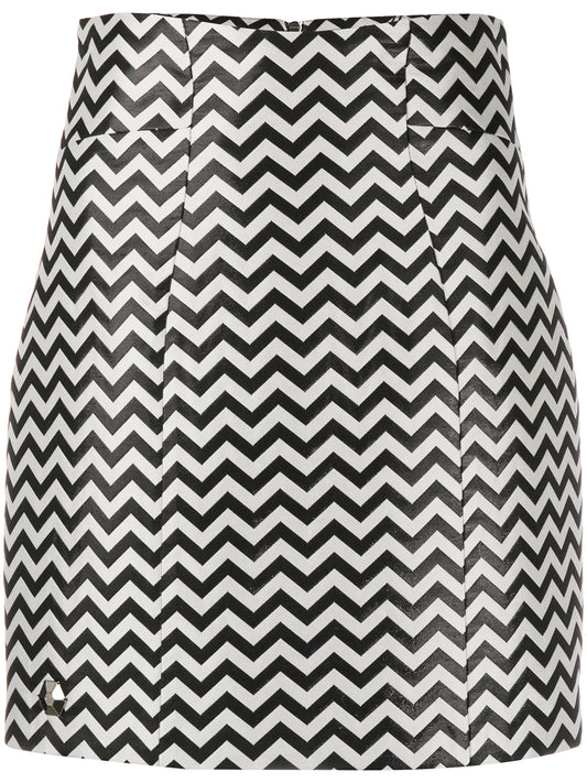 Chevron Mini Skirt