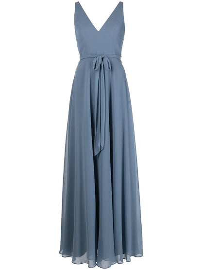 V-Neck Sleeveless Gown