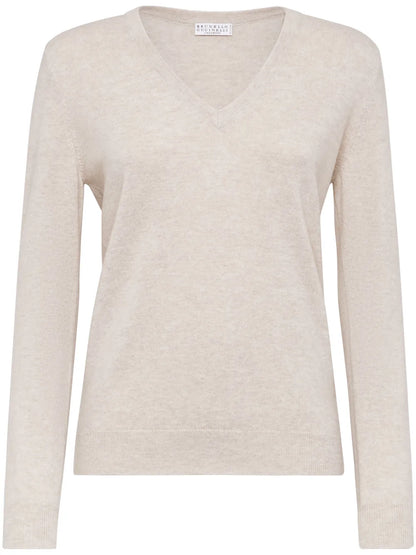 Long-Sleeve Fitted Jumper
